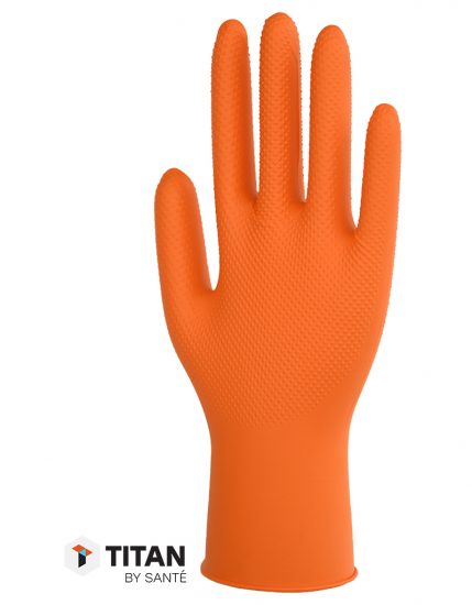 Titan Orange Diamond Grip Glove